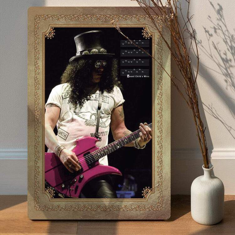 Placa Decorativa Slash Guns N Roses