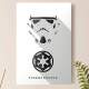 Placa Decorativa Stormtrooper Star Wars Minimalista