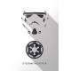 Placa Decorativa Stormtrooper Star Wars Minimalista