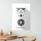 Placa Decorativa Stormtrooper Star Wars Minimalista