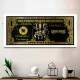 Quadro Decorativo Slim Guns N Roses Dourado