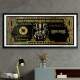 Quadro Decorativo Slim Guns N Roses Dourado