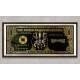 Quadro Decorativo Slim Guns N Roses Dourado