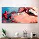 Quadro Decorativo Slim Homem Aranha e Homem de Ferro M�os da Cria��o