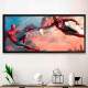 Quadro Decorativo Slim Homem Aranha e Homem de Ferro M�os da Cria��o
