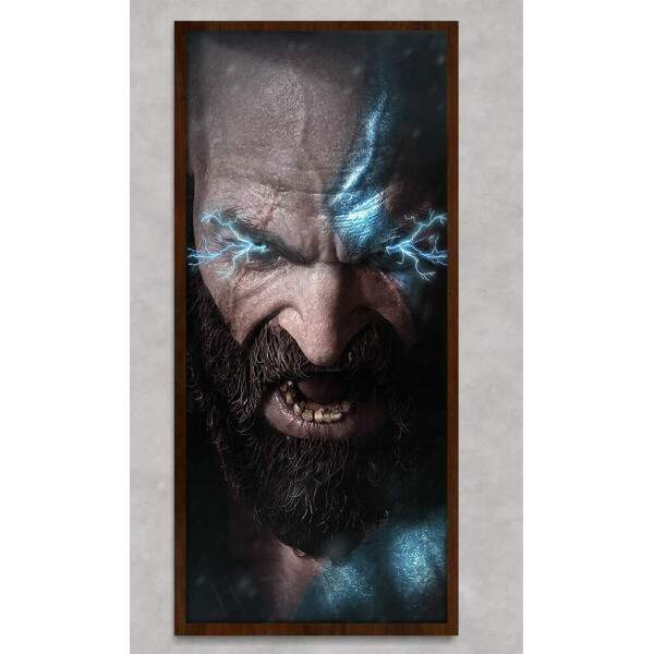 Quadro Decorativo Slim Kratos God of War