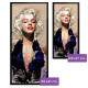 Quadro Decorativo Slim Pintura de Marilyn Monroe