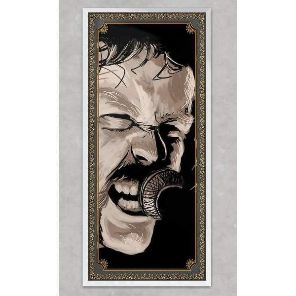 Quadro Decorativo Slim Metallica Vocalista