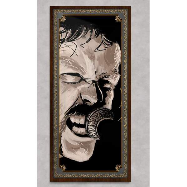 Quadro Decorativo Slim Metallica Vocalista