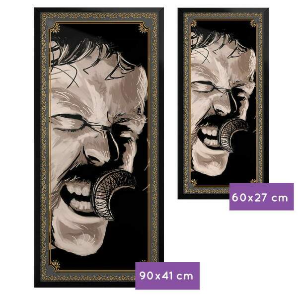 Quadro Decorativo Slim Metallica Vocalista