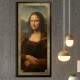 Quadro Decorativo Slim Mona Lisa Moldura Dourada