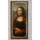 Quadro Decorativo Slim Mona Lisa Moldura Dourada