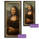 Quadro Decorativo Slim Mona Lisa Moldura Dourada