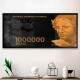 Quadro Decorativo Slim Nota de Um Milh�o de Reais