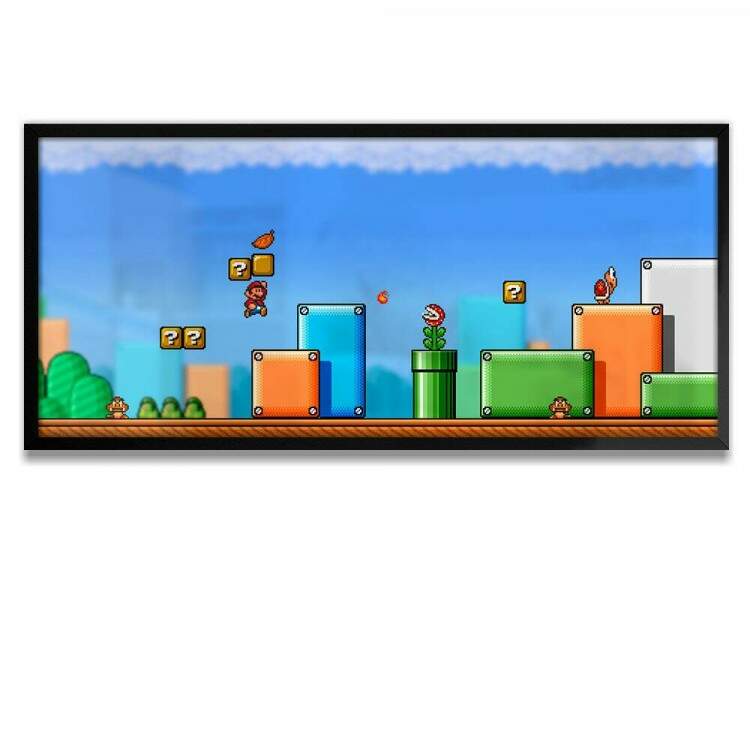 Quadro Decorativo Slim Jogo Mario Bros
