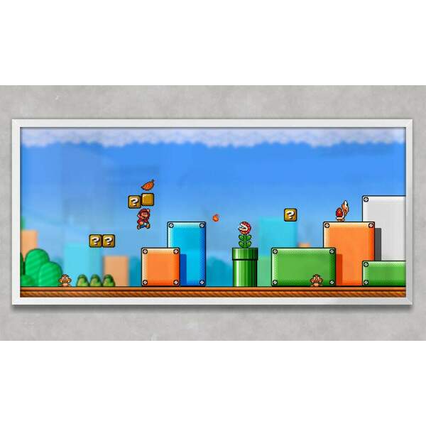 Quadro Decorativo Slim Jogo Mario Bros