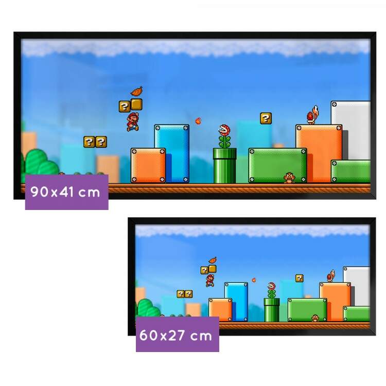 Quadro Decorativo Slim Jogo Mario Bros