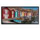 Quadro Decorativo Slim Barcos e Casas Coloridos