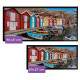 Quadro Decorativo Slim Barcos e Casas Coloridos