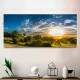 Quadro Decorativo Slim Paisagem Casinha e P�r Do Sol