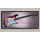 Quadro Decorativo Slim Guitarra e Fundo Cinza