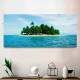 Quadro Decorativo Slim Ilha no meio do Mar