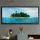Quadro Decorativo Slim Ilha no meio do Mar