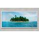 Quadro Decorativo Slim Ilha no meio do Mar