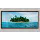 Quadro Decorativo Slim Ilha no meio do Mar