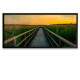 Quadro Decorativo Slim Passarela de Madeira e P�r do Sol