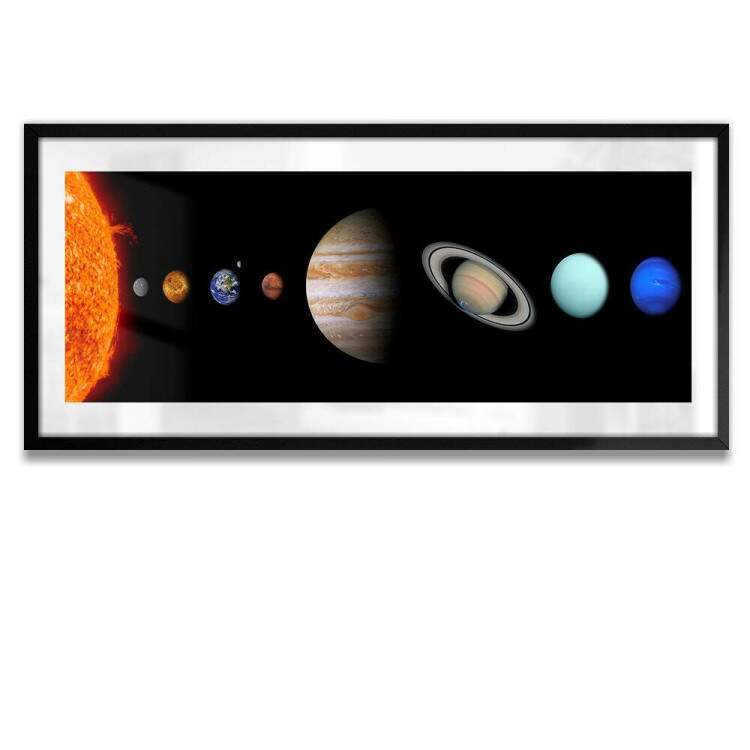 Quadro Decorativo Slim Sistema Solar