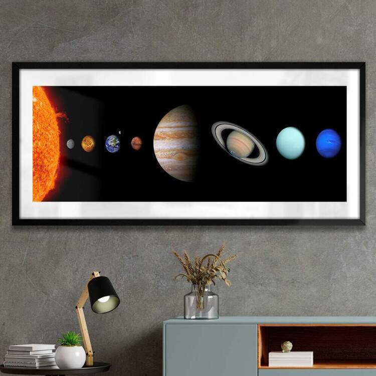 Quadro Decorativo Slim Sistema Solar