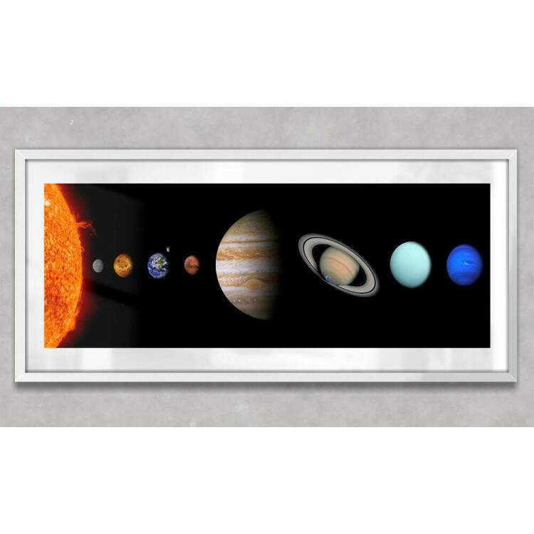 Quadro Decorativo Slim Sistema Solar