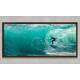 Quadro Decorativo Slim Surfista e Onda do Mar