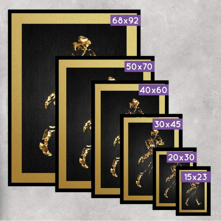 Quadro Decorativo Smbolo Whisky Dourado