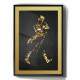 Quadro Decorativo S�mbolo Whisky Dourado
