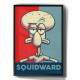 Quadro Decorativo Squidward Lula Molusco Pop Art