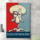 Quadro Decorativo Squidward Lula Molusco Pop Art