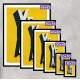 Quadro Decorativo YeAh Fundo Amarelo