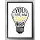 Quadro Decorativo You Are The Light Of The World