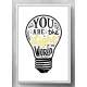 Quadro Decorativo You Are The Light Of The World