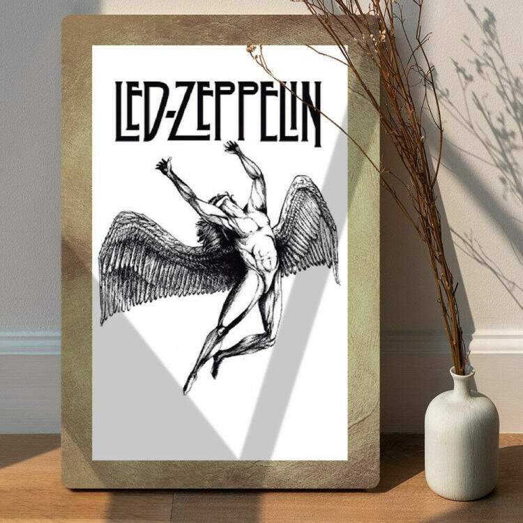 Placa Decorativa Led Zeppelin Capa 02