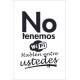 Placa Decorativa No Tenemos Wifi Hablen Entre Ustedes