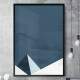 Quadro Decorativo Abstrato Pir�mide Azul