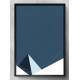 Quadro Decorativo Abstrato Pir�mide Azul