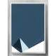 Quadro Decorativo Abstrato Pir�mide Azul