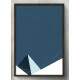 Quadro Decorativo Abstrato Pir�mide Azul