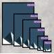Quadro Decorativo Abstrato Pir�mide Azul