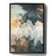 Quadro Decorativo Abstrato M�rmore Tons de Verde e Dourado 02