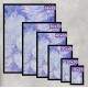 Quadro Decorativo Abstrato Pintura M�rmore Lil�s e Roxo